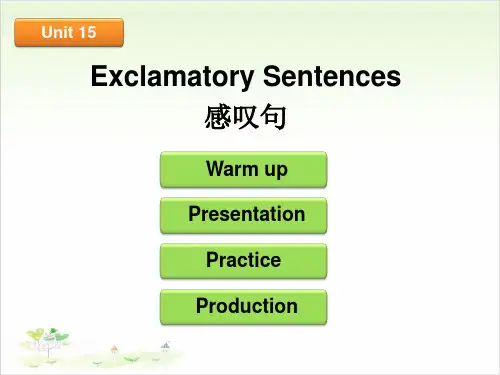 小学英语语法公开课-感叹句 全国通用课件下载