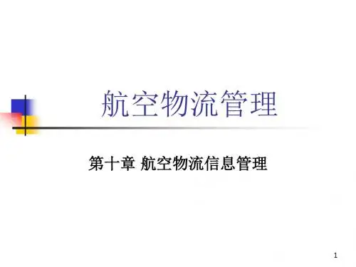 10第十章 航空物流信息管理