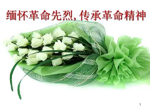 小学生主题班会课件----缅怀革命先烈,传承革命精神
