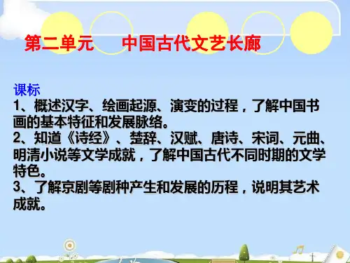 中国古代文艺长廊PPT课件5课件下载