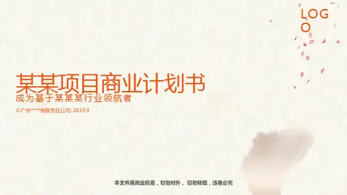 天使轮-融资计划书