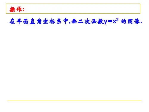 特殊二次函数的图象