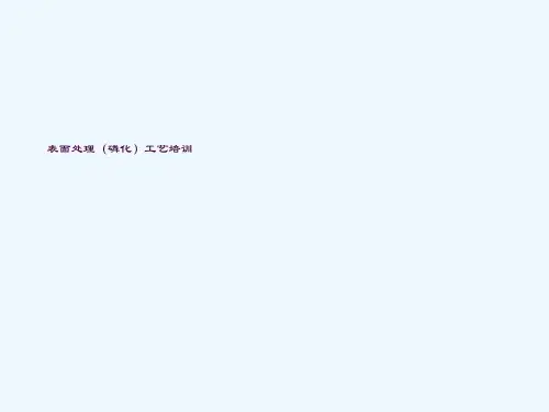 表面处理(磷化)工艺培训ppt课件