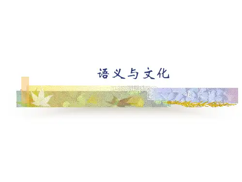 语义与文化