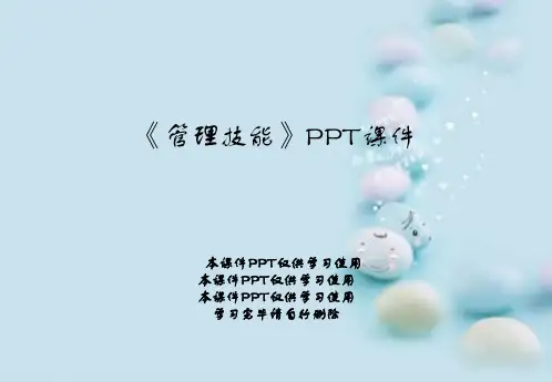 《管理技能》PPT课件
