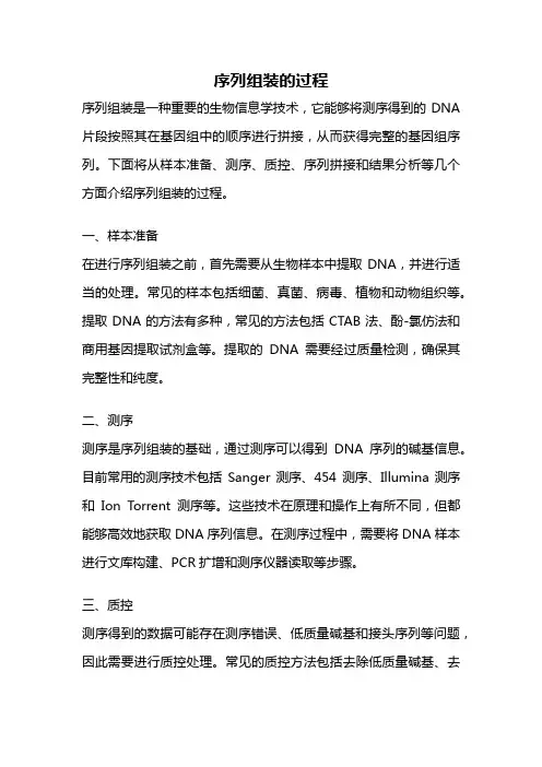 序列组装的过程