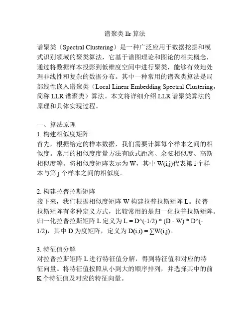 谱聚类llr算法