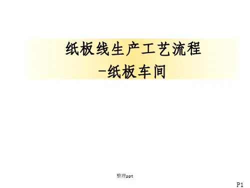 纸板线生产工艺流程讲义-