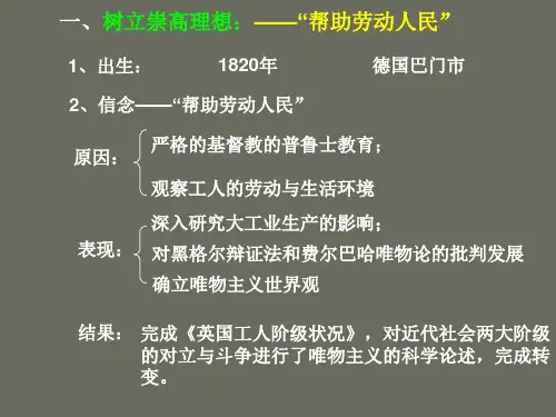 无产阶级革命导师恩格斯课件