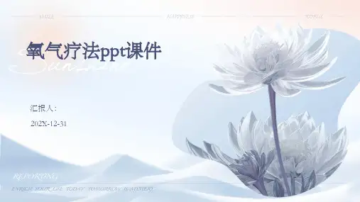 氧气疗法ppt课件