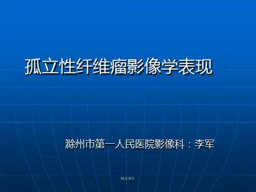 孤立性纤维性肿瘤影像诊断