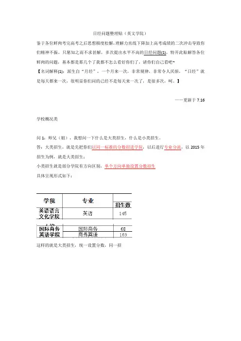 日经问题整理贴(英文)