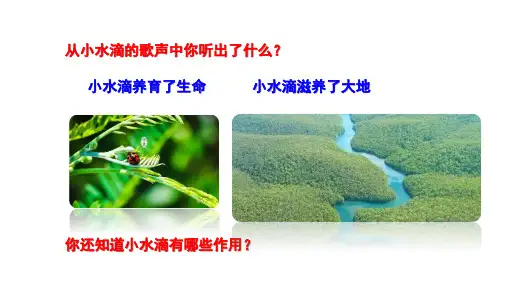 【部编版】二年级下道德与法治《9 小水滴的诉说》(第一课时)优质公开课课件