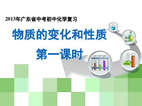 初中化学总复习物质的变化和性质1PPT课件