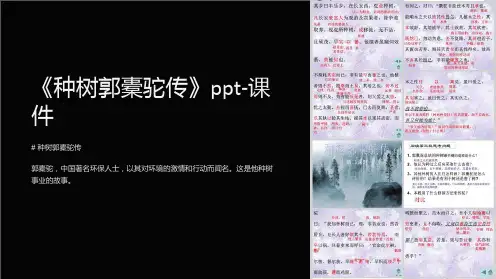 《种树郭橐驼传》-课件