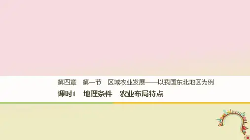 [精品课件](全国通用版)2018-2019版高中地理 第四章 区域经济发展 第一节 区域农业发展——以我国东北