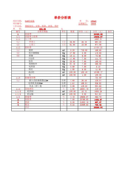 土地开发整理项目预算定额