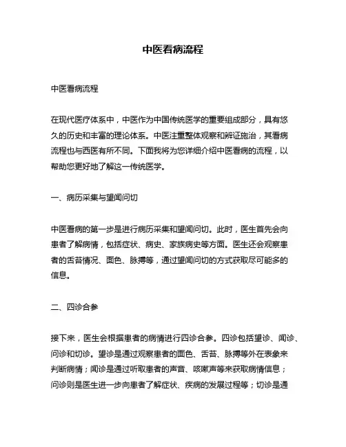 中医看病流程