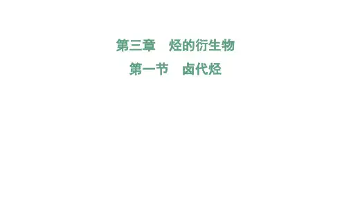 高中化学课件：卤代烃
