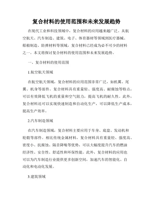 复合材料的使用范围和未来发展趋势