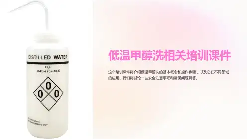 低温甲醇洗相关培训课件
