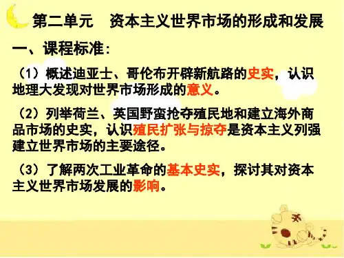资本主义世界市场的形成和发展ppt 人教课标版