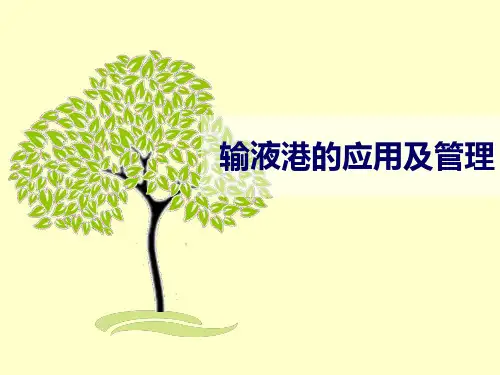 输液港的使用及管理