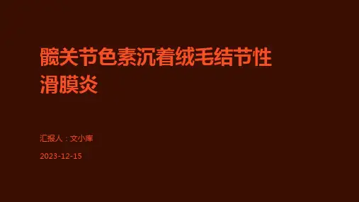 髋关节色素沉着绒毛结节性滑膜炎