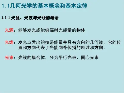 基础光学第1章几何光学1课件