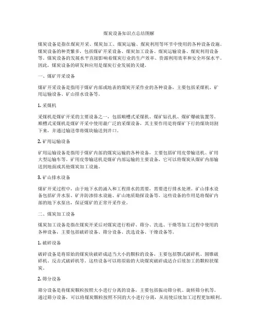 煤炭设备知识点总结图解