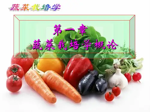蔬菜栽培学 第一章 蔬菜栽培学概论