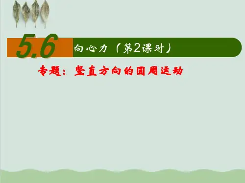 人教版《向心力 》课件ppt1(完美版)