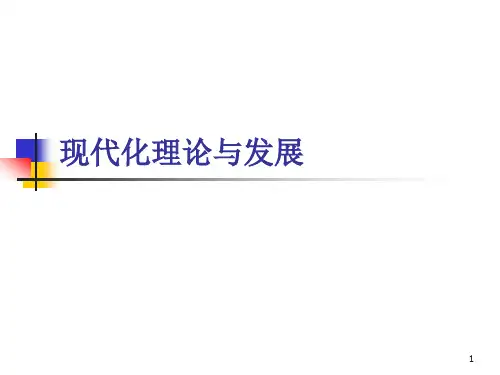 现代化理论与发展 ppt课件