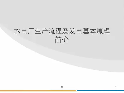 水电厂生产流程及发电基本原理简介