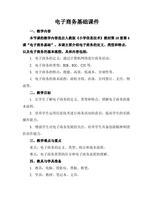 电子商务基础课件