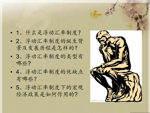 浮动汇率制度
