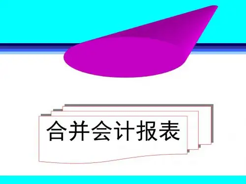 合并会计报表与合并资产负债表PPT(20张)