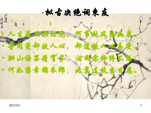 蝶恋花-PPT精品课件