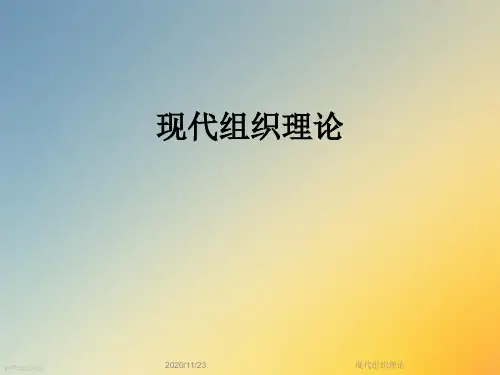现代组织理论