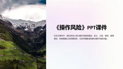 《操作风险》课件