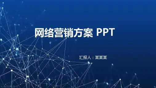 网络营销方案 ppt