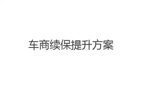 汽车经销商续保提升方案