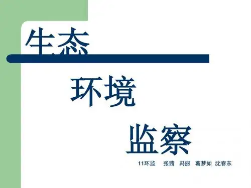 生态环境监察Microsoft PowerPoint 演示文稿