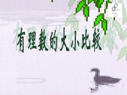 有理数的大小比较课件ppt(2013年浙教版七年级上)