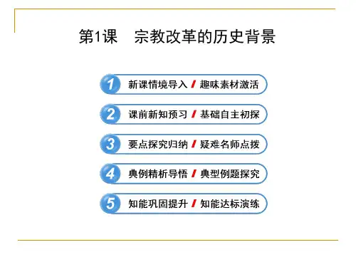 5.1 宗教改革的历史背景 课件(人教版选修1)