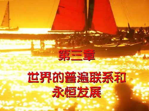 第三章世界的普遍联系和永恒发展