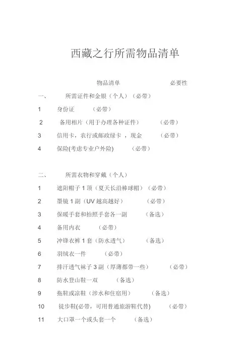 西藏自驾游