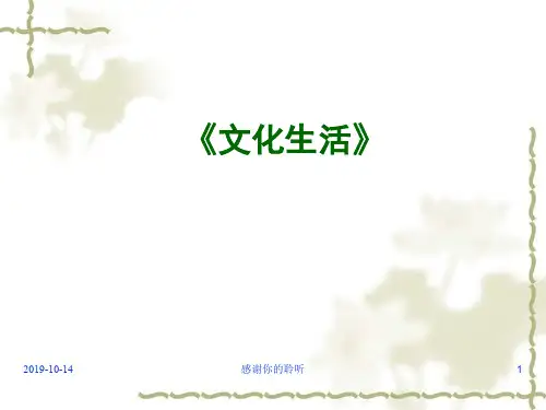 《文化生活》模板.pptx