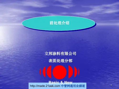立邦涂料有限公司前处理讲习资料