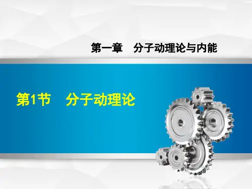 初中物理《分子动理论》教学PPT课件